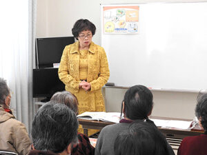 糖尿病患者さんへの川口美喜子先生の講演