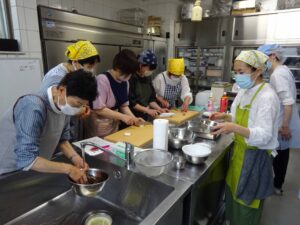 吉田先生の調理講習